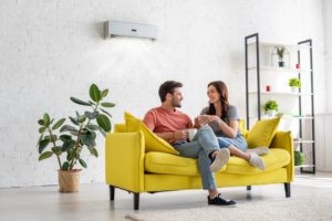 Couple Enjoying Ductless Ac